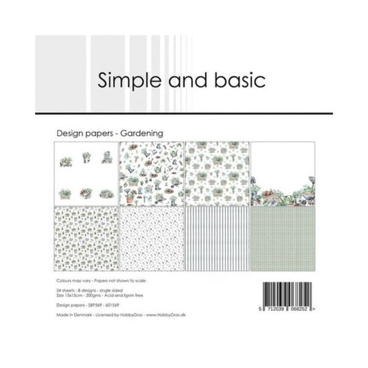 Simple and Basic Design Papers "Gardening" SBP569