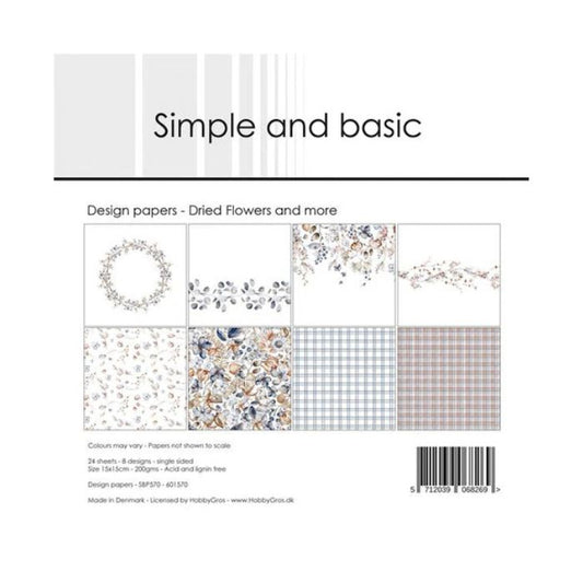 Simple and Basic Design Papers "Dried Flowers and more" SBP570