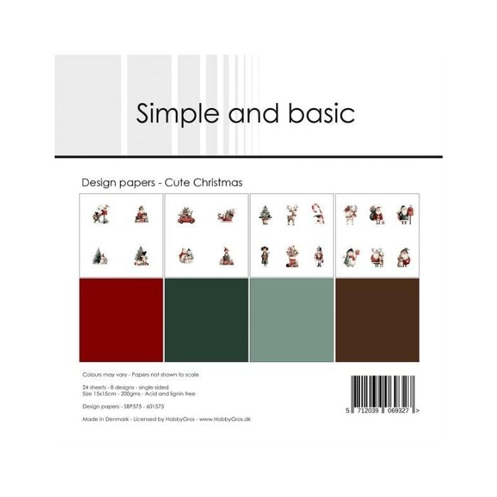 Simple and Basic Design Papers "Cute Christmas" SBP575