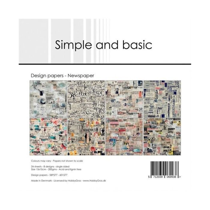 Simple and Basic Design Papers "Newspaper" SBP577