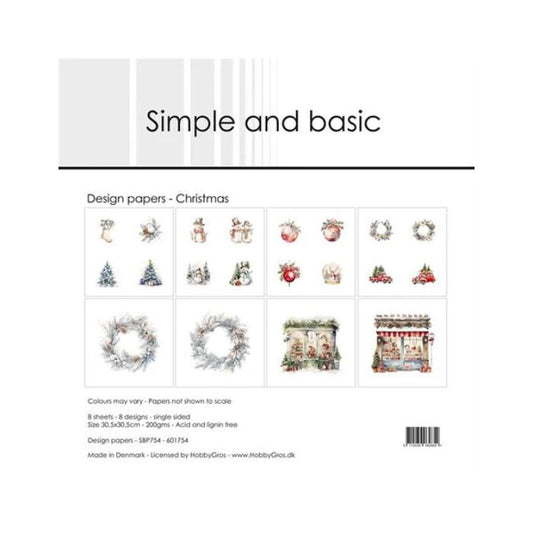 Simple and Basic Design Papers "Christmas" SBP754