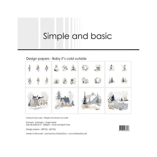 Simple and Basic Design Papers "Baby it's cold outside" SBP756