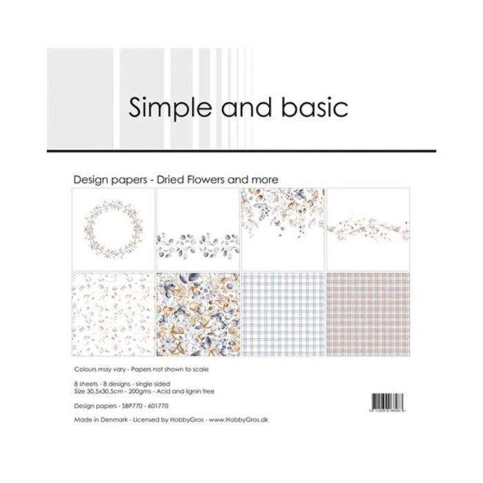 Simple and Basic Design Papers "Dried Flowers and more" SBP770