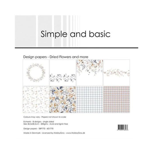 Simple and Basic Design Papers "Dried Flowers and more" SBP770
