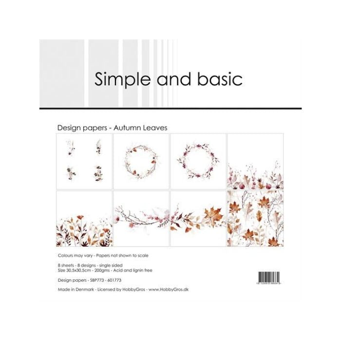 Simple and Basic Design Papers "Autumn Leaves" SBP773