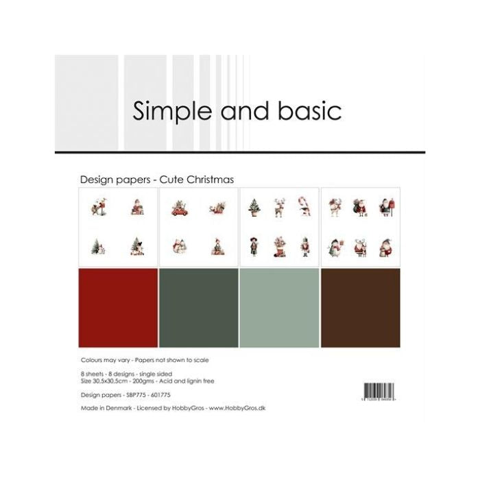 Simple and Basic Design Papers "Cute Christmas" SBP775