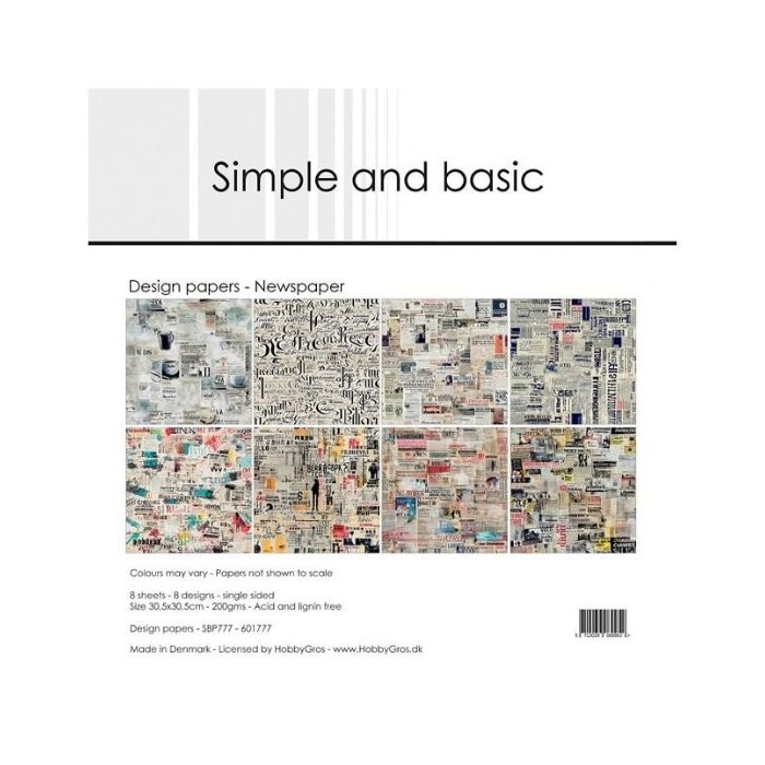 Simple and Basic Design Papers "Newspaper" SBP777