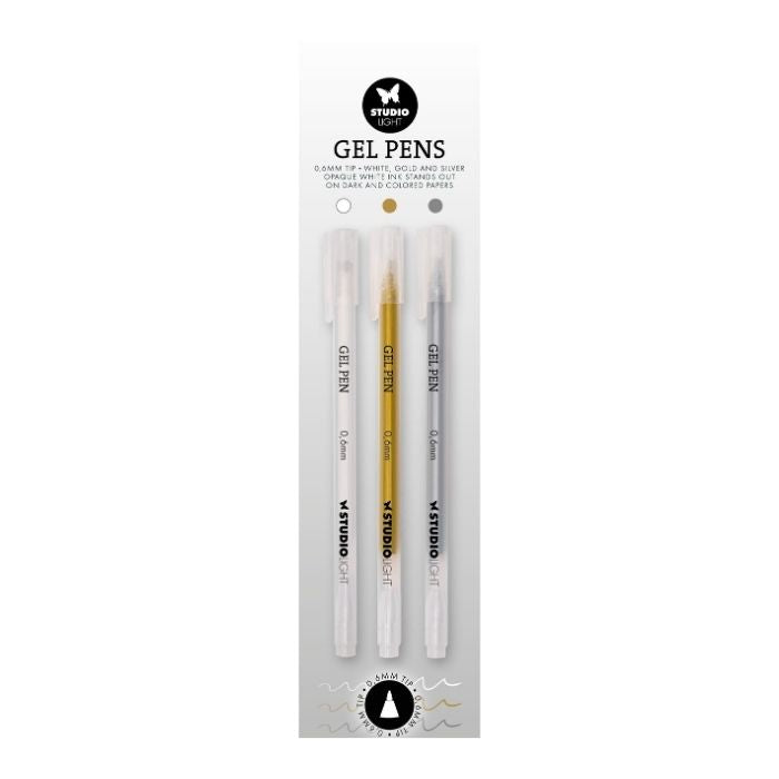Studio Light Gel Penns White, Gold and silver SL-CO-GP02