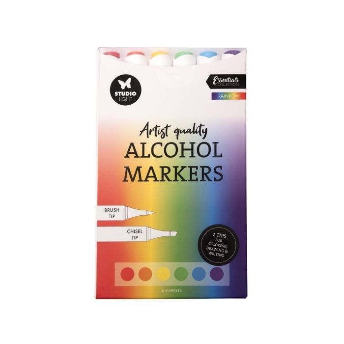 Studio Light Alcohol Markers Rainbow 6pcs SL-CO-MARK34