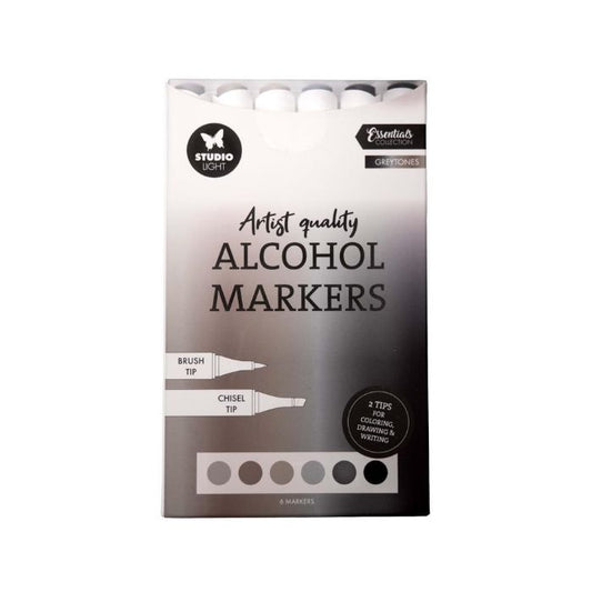 Studio Light Alcohol Markers Greytones 6pcs SL-CO-MARK37