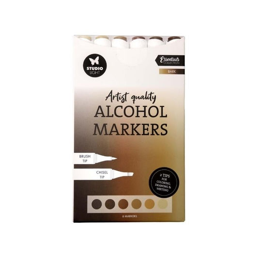 Studio Light Alcohol Markers Bark 6pcs SL-CO-MARK41