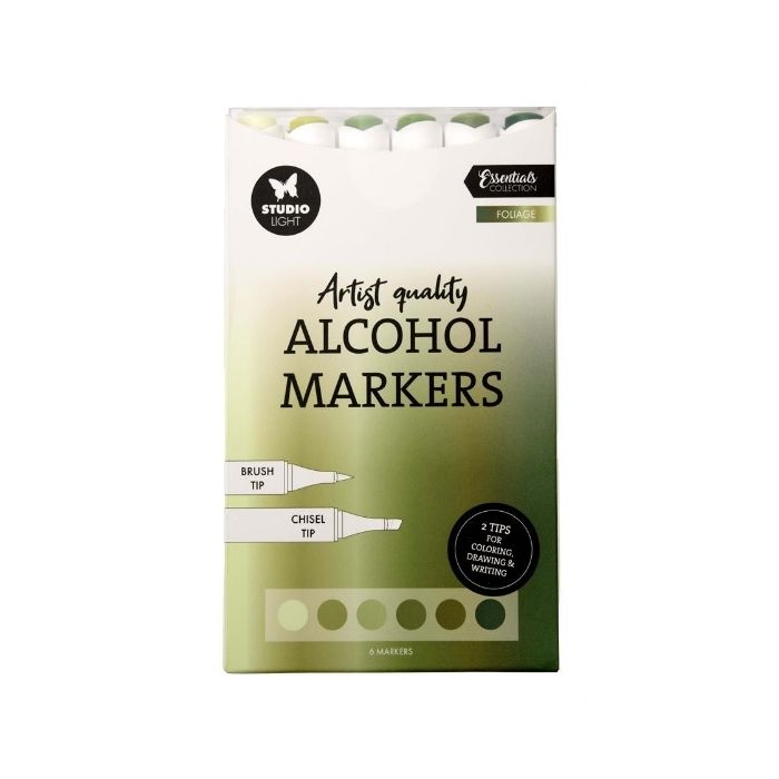Studio Light Alcohol Markers Foliage 6pcs SL-CO-MARK43