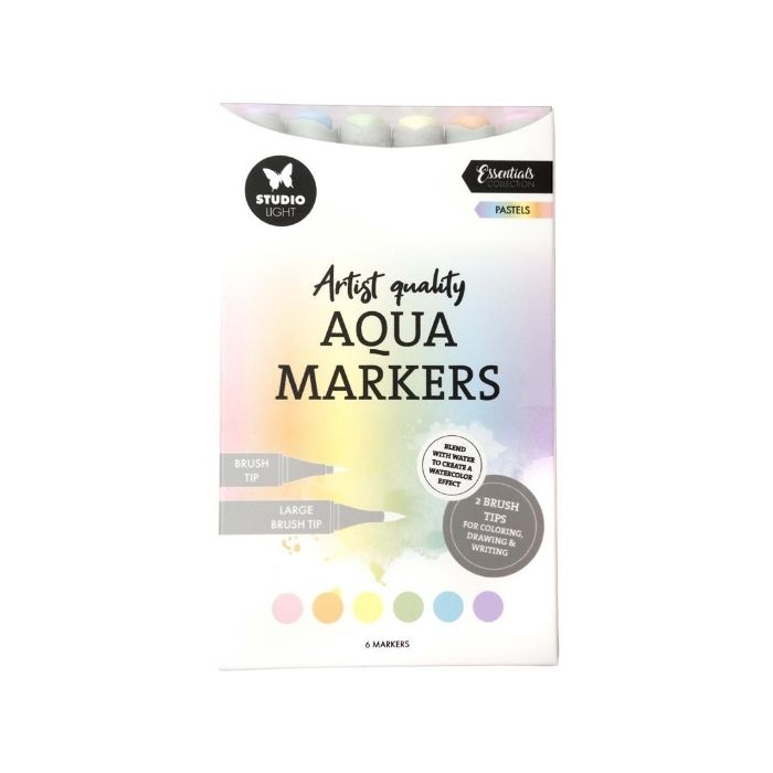 Studio Light Aqua Markers Pastels 6pcs SL-CO-MARK51