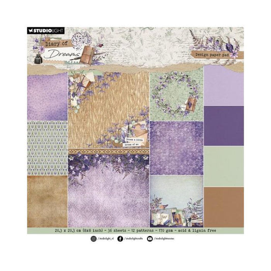 Studio Light Paper Pad "Background - Diary of Dreams"