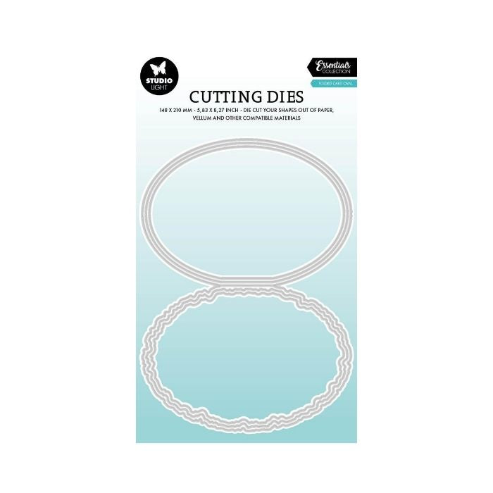 Studio Light Dies "Torn Edge Card stand oval" SL-ES-CD1087