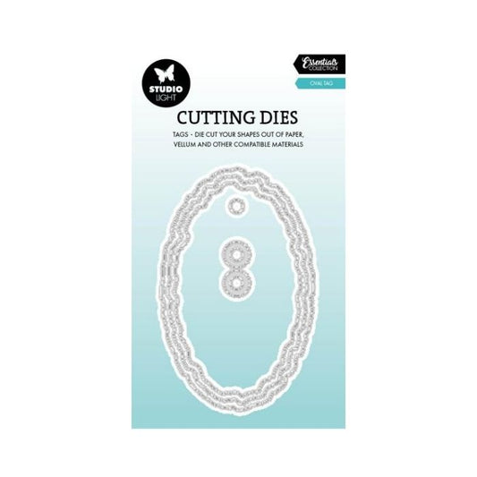 Studio Light Dies "Torn Edge Tag oval" SL-ES-CD1091