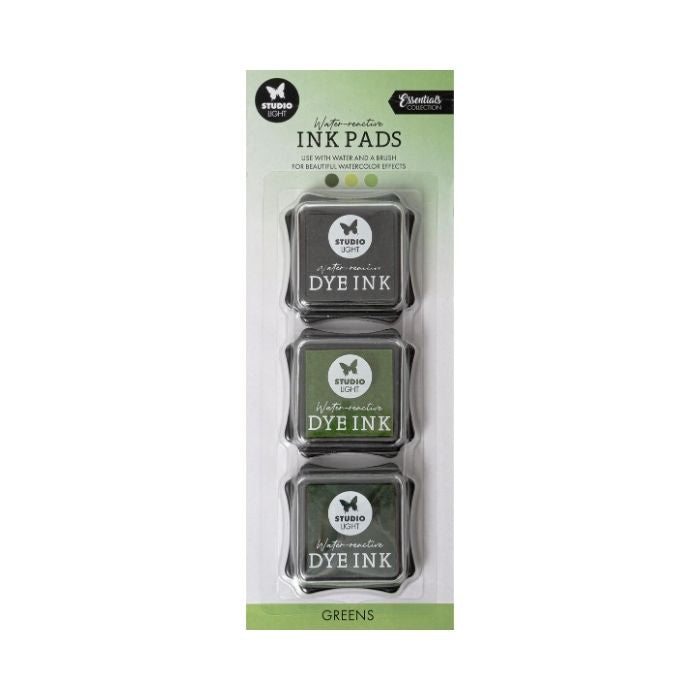 Studio Light Water-reactive Ink Pads Greens SL-ES-INKP13