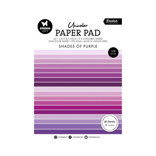 Studio Light Paper Pad "Shades of Purple"