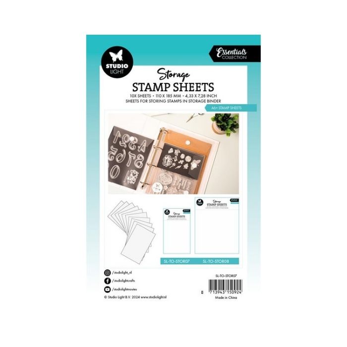 Studio Light "Storage Stamp Sheet A6+ 10pcs" SL-TO-STOR07