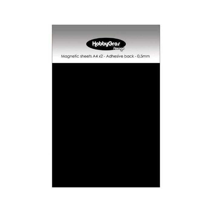 HobbyGros Storage "Magnetic Sheets A4 (2 pcs) - Adhesive Back" SS109