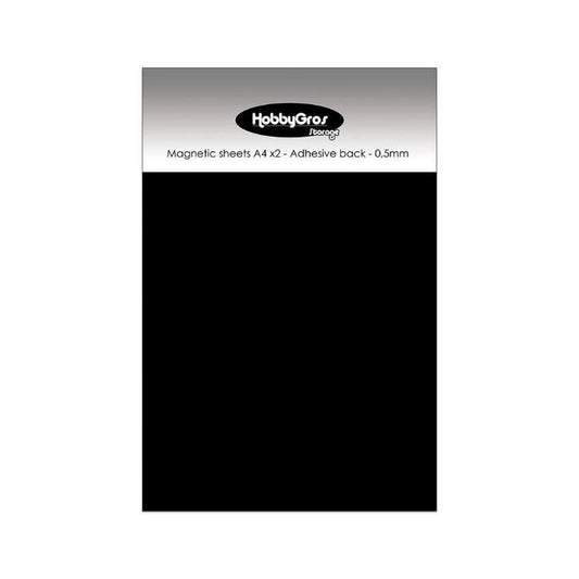 HobbyGros Storage "Magnetic Sheets A4 (2 pcs) - Adhesive Back" SS109