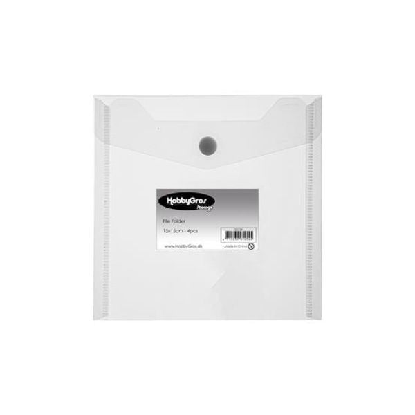 HobbyGros Storage "15x15cm" File Folder (4pcs)" SS126