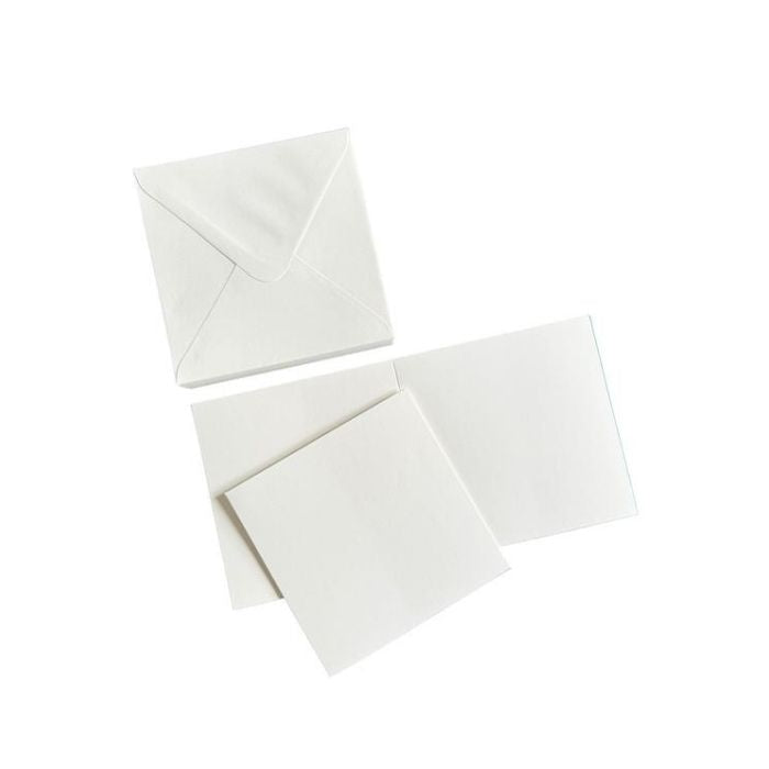 HobbyGros Storage - 50 Sæt - 3x3" / 76x76mm - Kort/Kuverter "Snow White" SS141