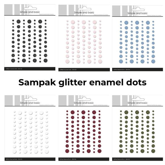 Sampak – Glitter Enamel Dots | Simple & Basic