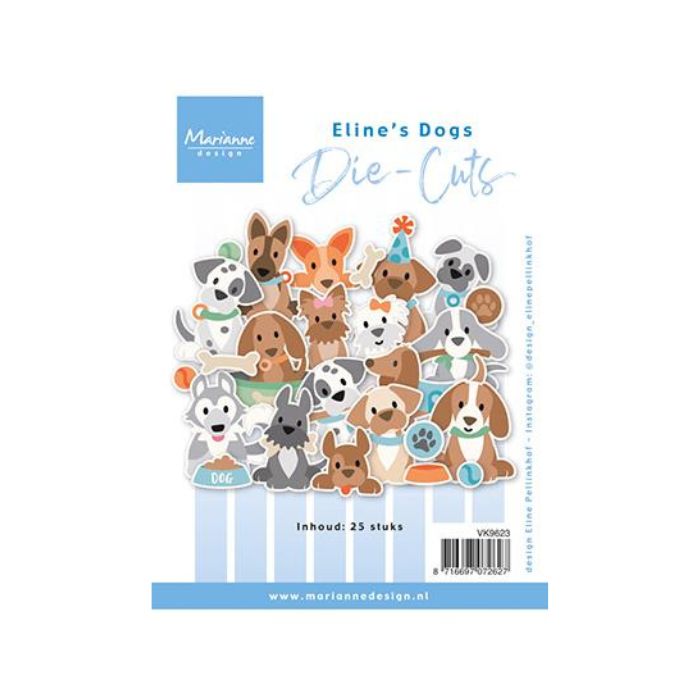 Marianne Design Die-Cuts "Eline's Dogs" VK9623