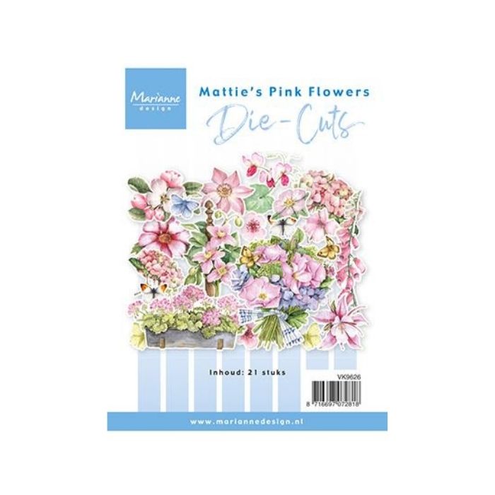 Marianne Design Die-Cuts "Mattie's pink flowers" VK9626